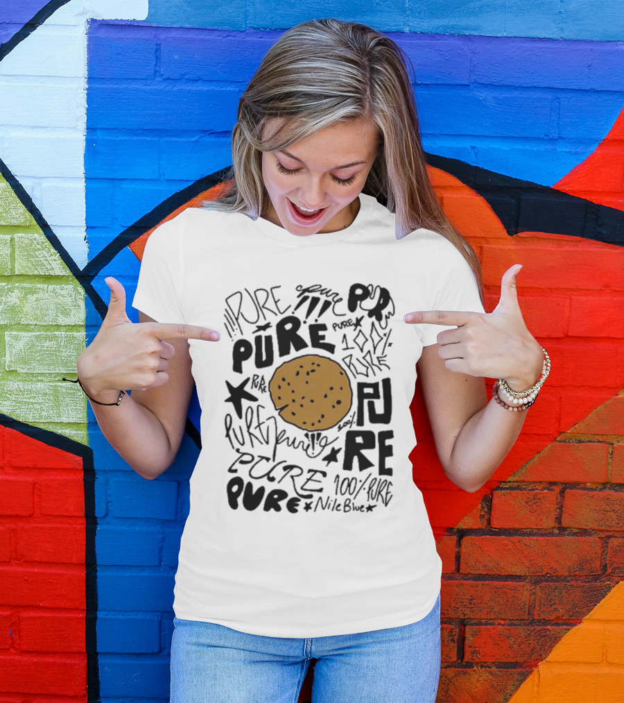 NileBlue Cookie Pure 100% Pure Pure Pure T-Shirt
