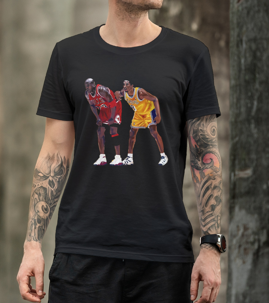 Bulls 23 Lakers 8 Iconic Basketball Legends T-Shirt