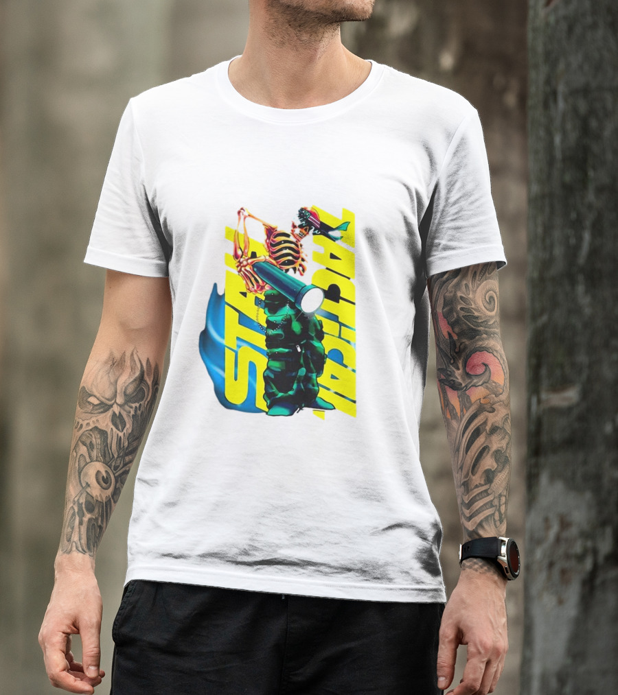 Danny Gonzalez Merchandise Stah Tactical Skeleton Flashlight T-Shirt
