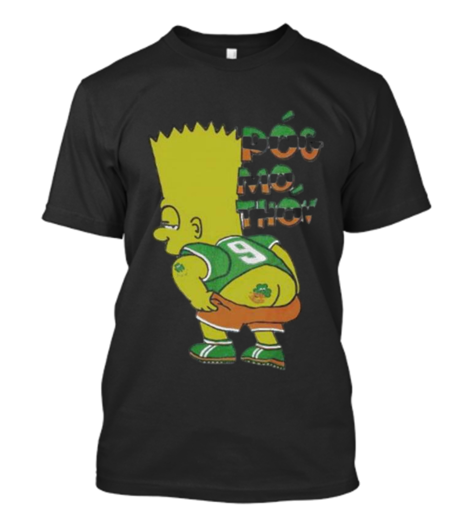 Simperson Bart Number 9 Pog Mo Thon St. Patrick's Irish Green T-Shirt