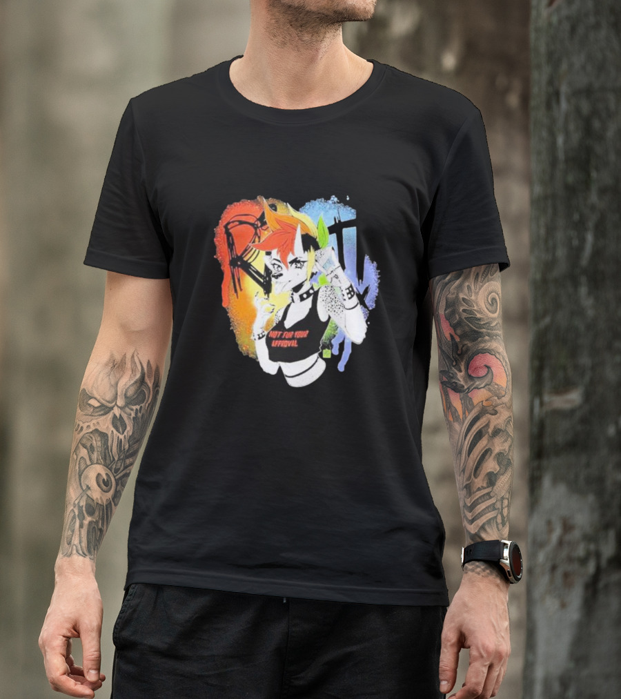 Riot Rainbow Hyena Not For Your Approval T-Shirt