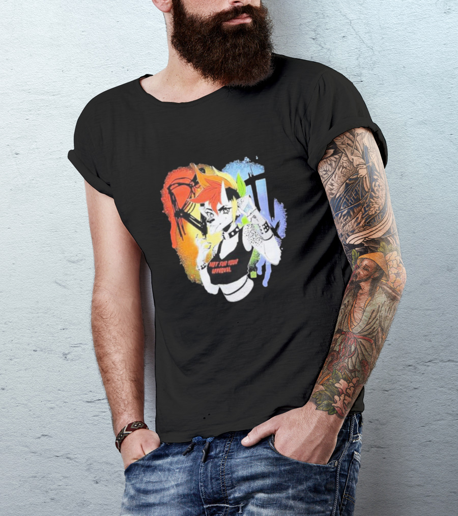 Riot Rainbow Hyena Not For Your Approval T-Shirt
