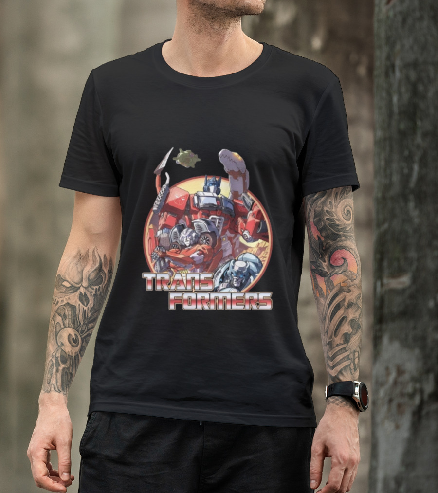 Transformers Autobots Optimus Prime And Dinobots T-Shirt
