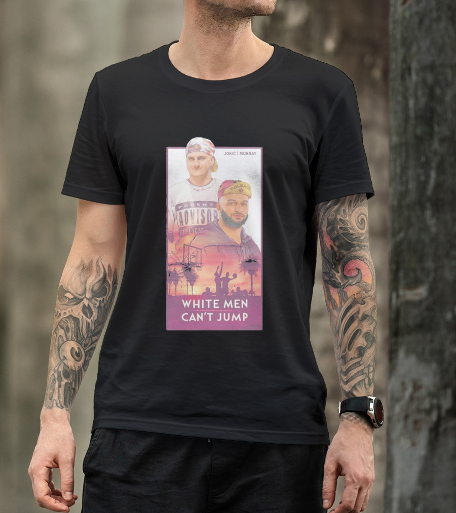 Jokic Murray White Men Can’t Jump Lurk T-Shirt