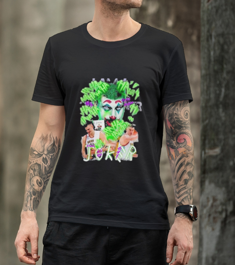 Nikola Jokic Joker NBA Denver Basketball Clown T-Shirt