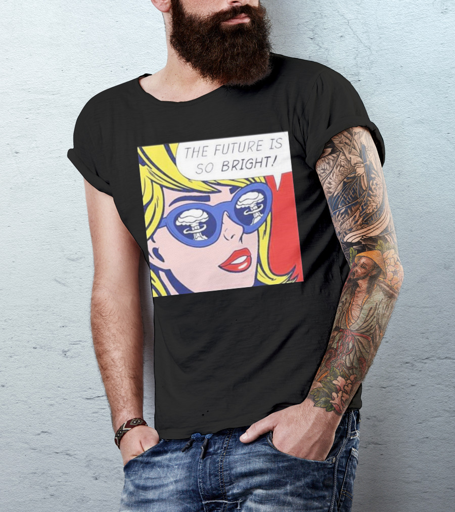 The Future Is So Bright Pop Art Comic Explosion Glasses T-Shirt