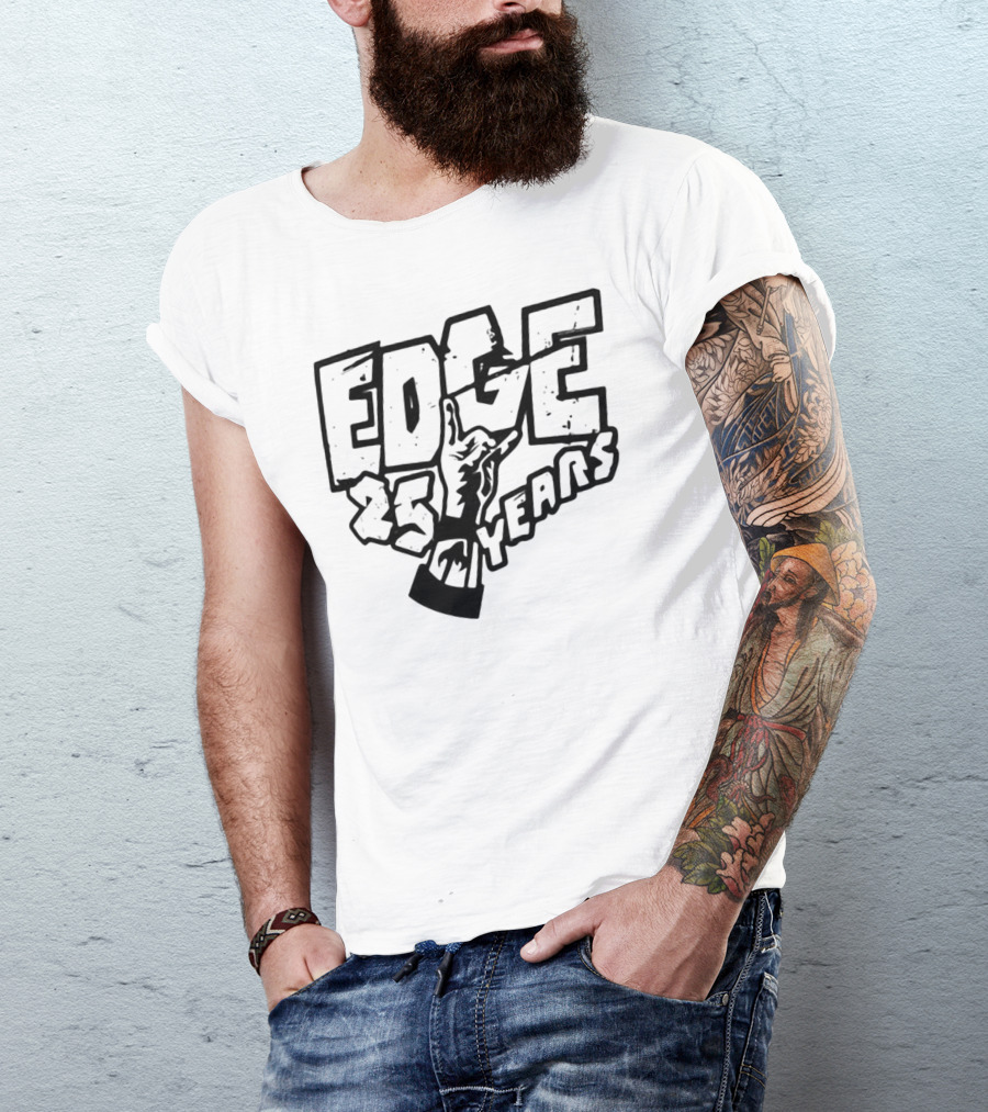 Edge 25 Years Rock Hand Gesture T-Shirt