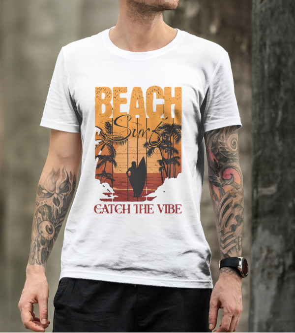 Beach Surf Catch The Vibe T-Shirt