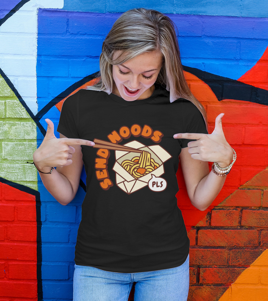 Send Noods PLS Comic Noodle Box T-Shirt
