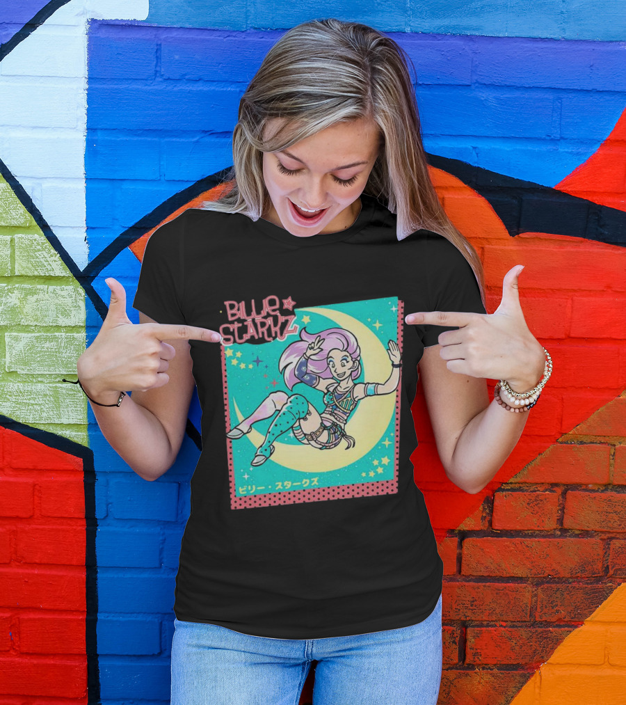Billie Starkz All Elite Wrestling Moon Jump T-Shirt