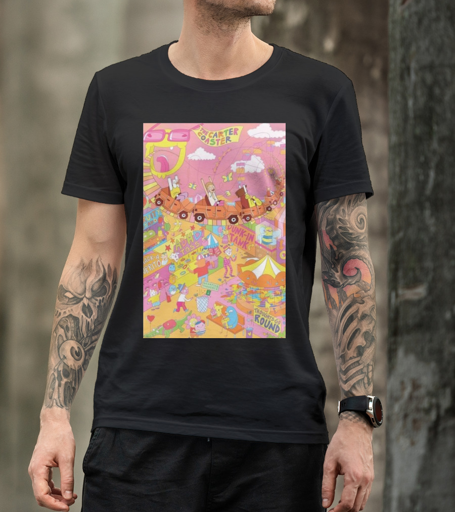The Carter Coaster Fun Park Adventure ADHD Toss Dunkin Tank Fiesta T-Shirt