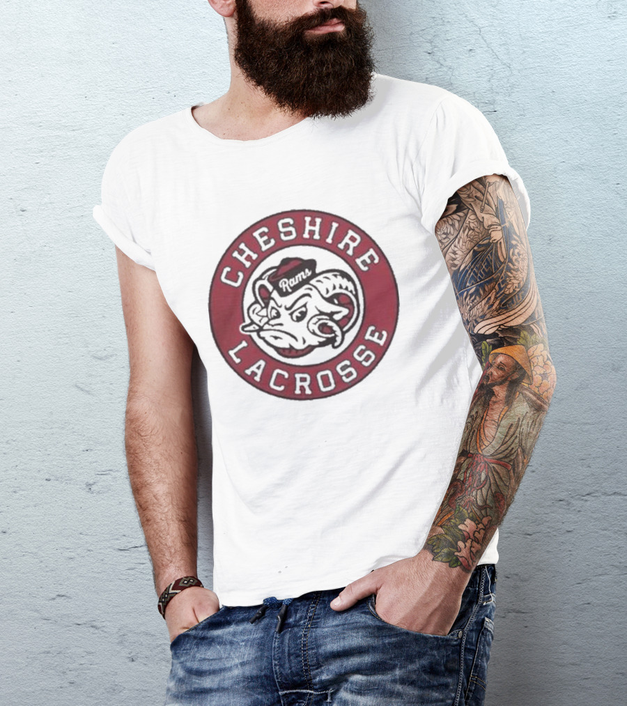 Cheshire Rams Lacrosse Team Emblem T-Shirt