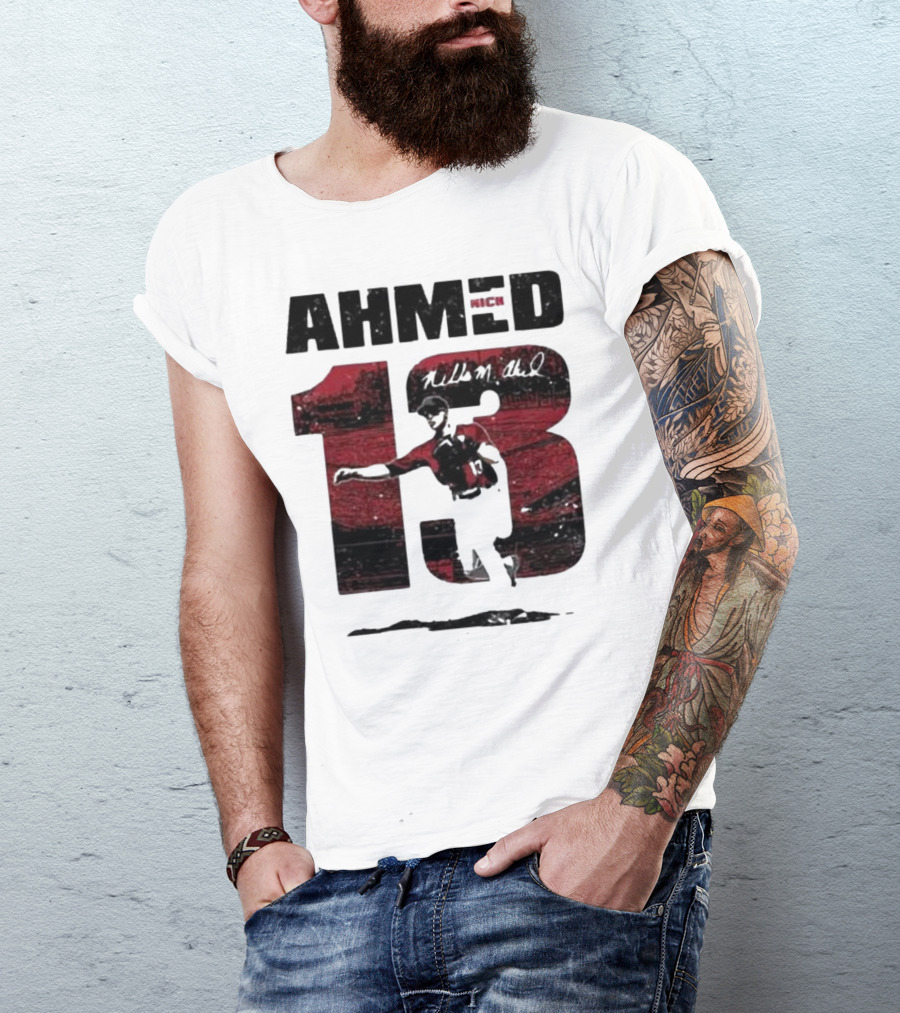 Nick Ahmed 13 Arizona Diamondbacks Baseball Player T-Shirt