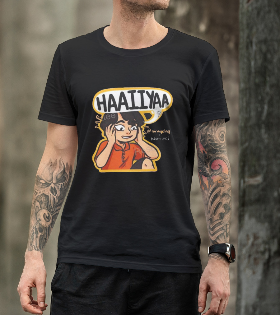 HAAIIYAA Uncle Roger Cartoon Red Shirt Headset @mrnigelng T-Shirt