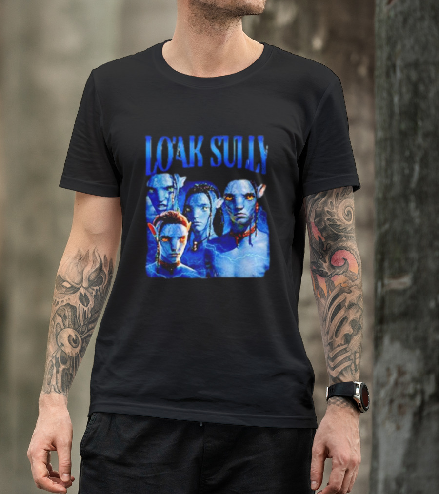 Lo'ak Sully Avatar Characters Blue Na'vi T-Shirt