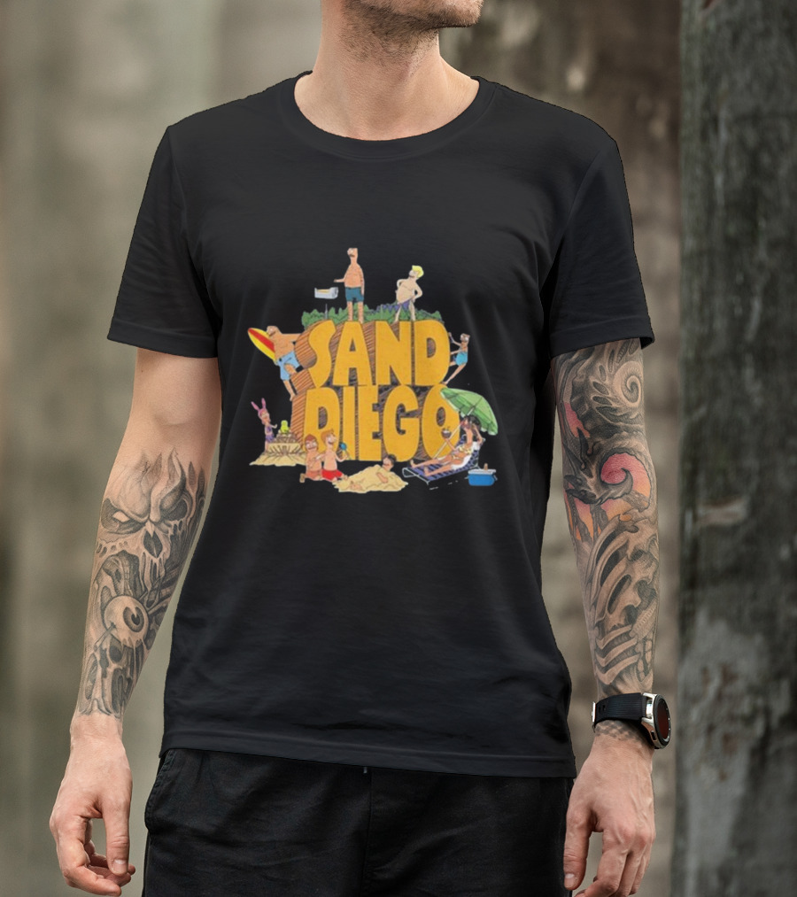 Sand Diego Bob's Burgers Characters Beach Fun T-Shirt