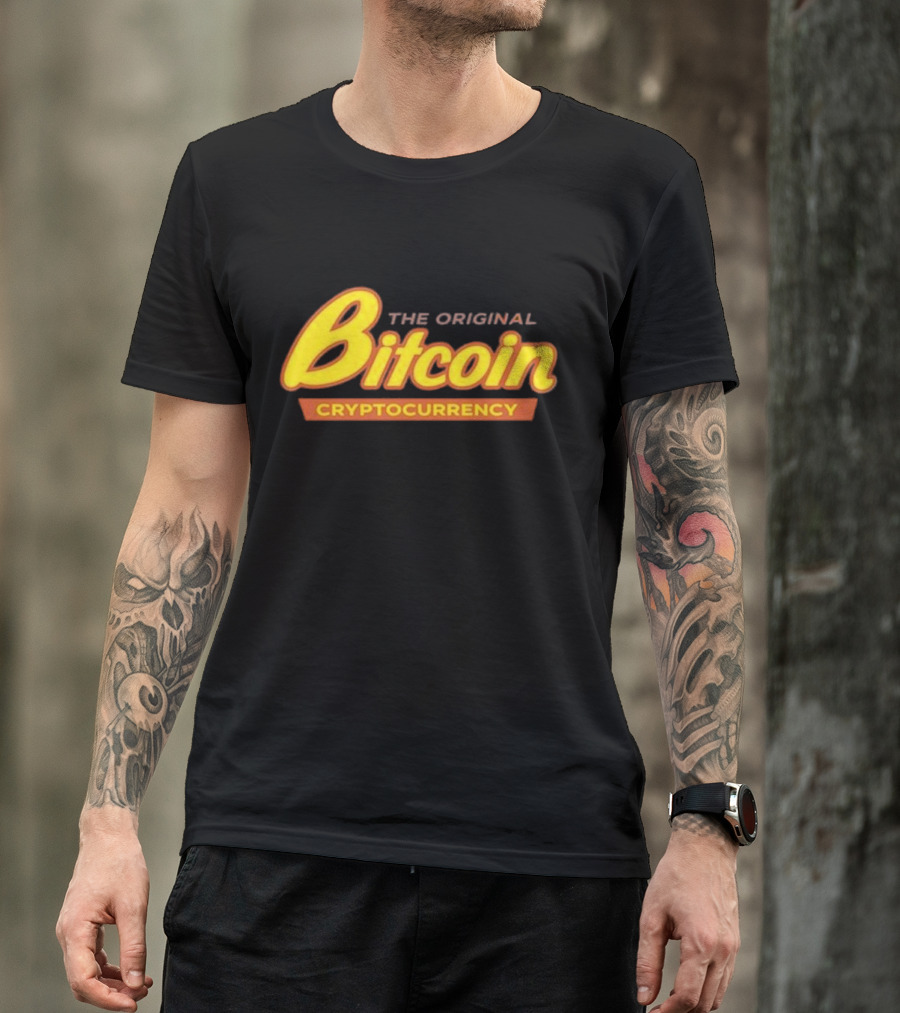 The Original Bitcoin Cryptocurrency Bow Tie T-Shirt