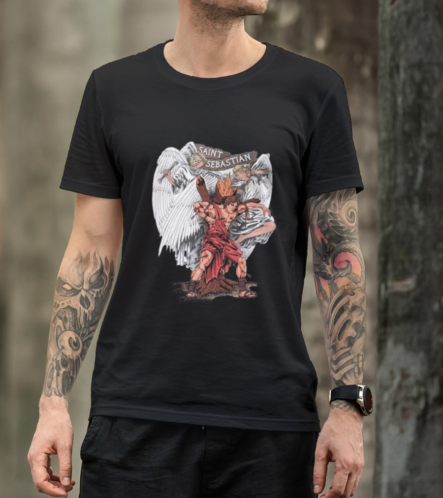 Saint Sebastian Angelic Guardians T-Shirt