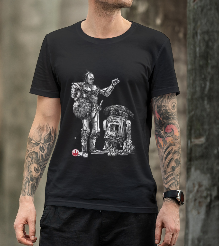 Samurai Droids Sumi-e Star Wars Rebels T-Shirt