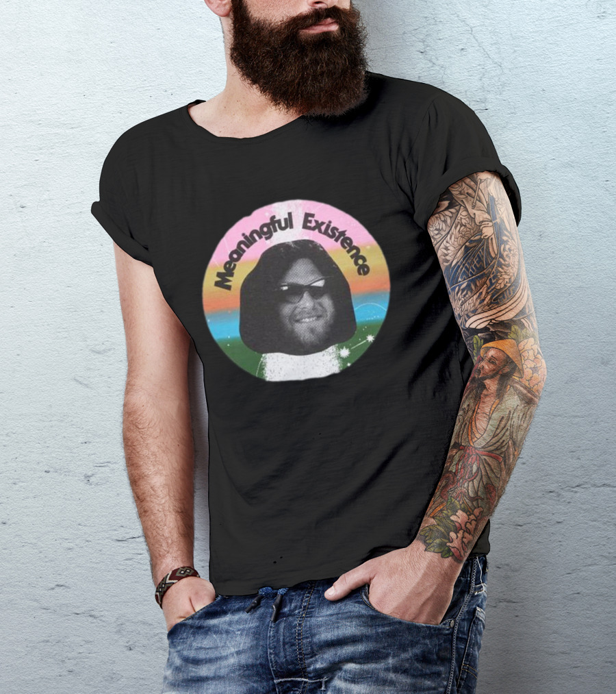 Meaningful Existence Rainbow Retro T-Shirt