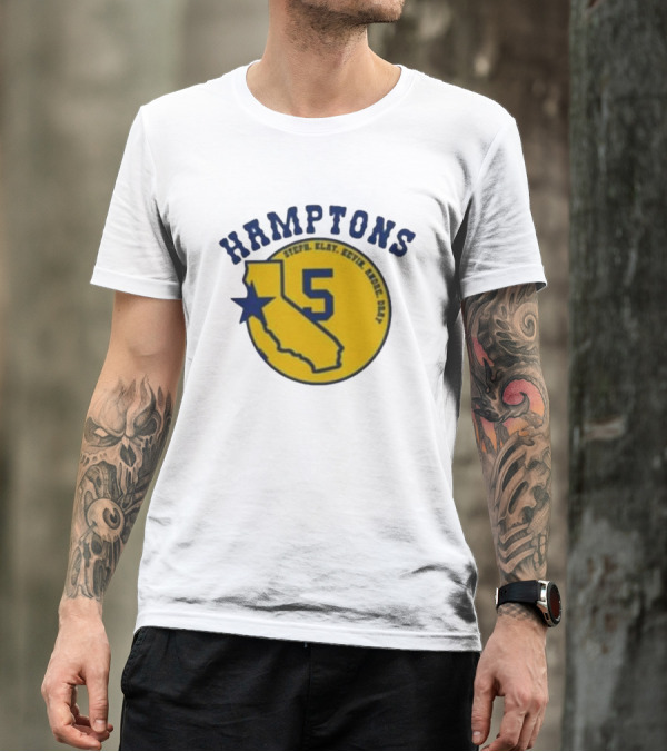 Hamptons 5 Steph Klay Kevin Andre Dray California Map Star T-Shirt