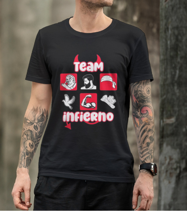 Team Infierno Casa De Los Famosos Trend Icon Set T-Shirt