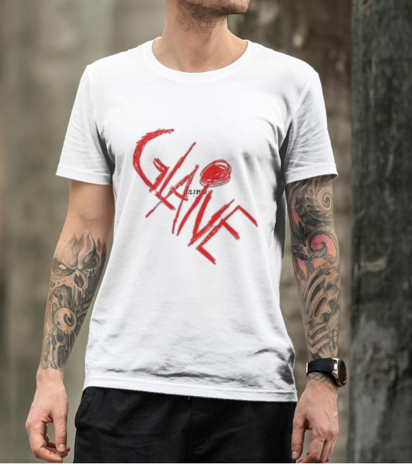 Glaive Red Brushstroke Burn Photo T-Shirt