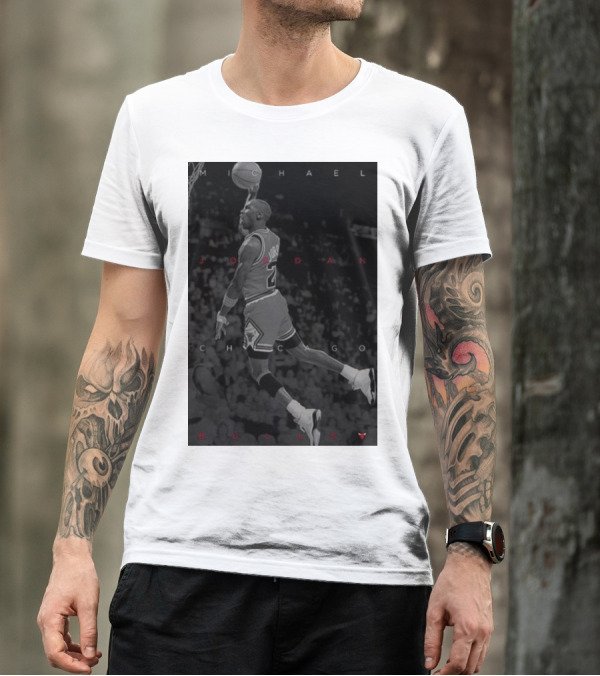 Michael Jordan Chicago Bulls Basketball Legend T-Shirt