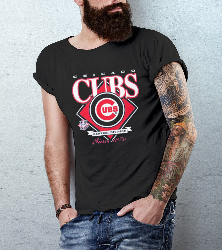 Chicago Cubs Central Division Since 1876 MLB New Era T-Shirt