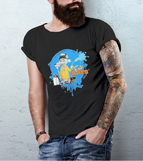 Fab Rats Painter Mouse Cartoon Character T-Shirt
