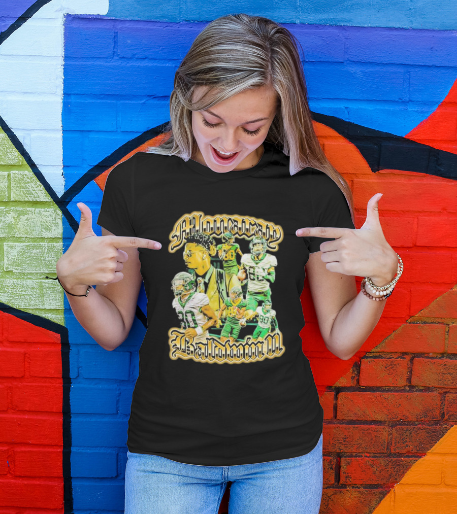 Alonarap Baldwin Vintage Football Montage T-Shirt