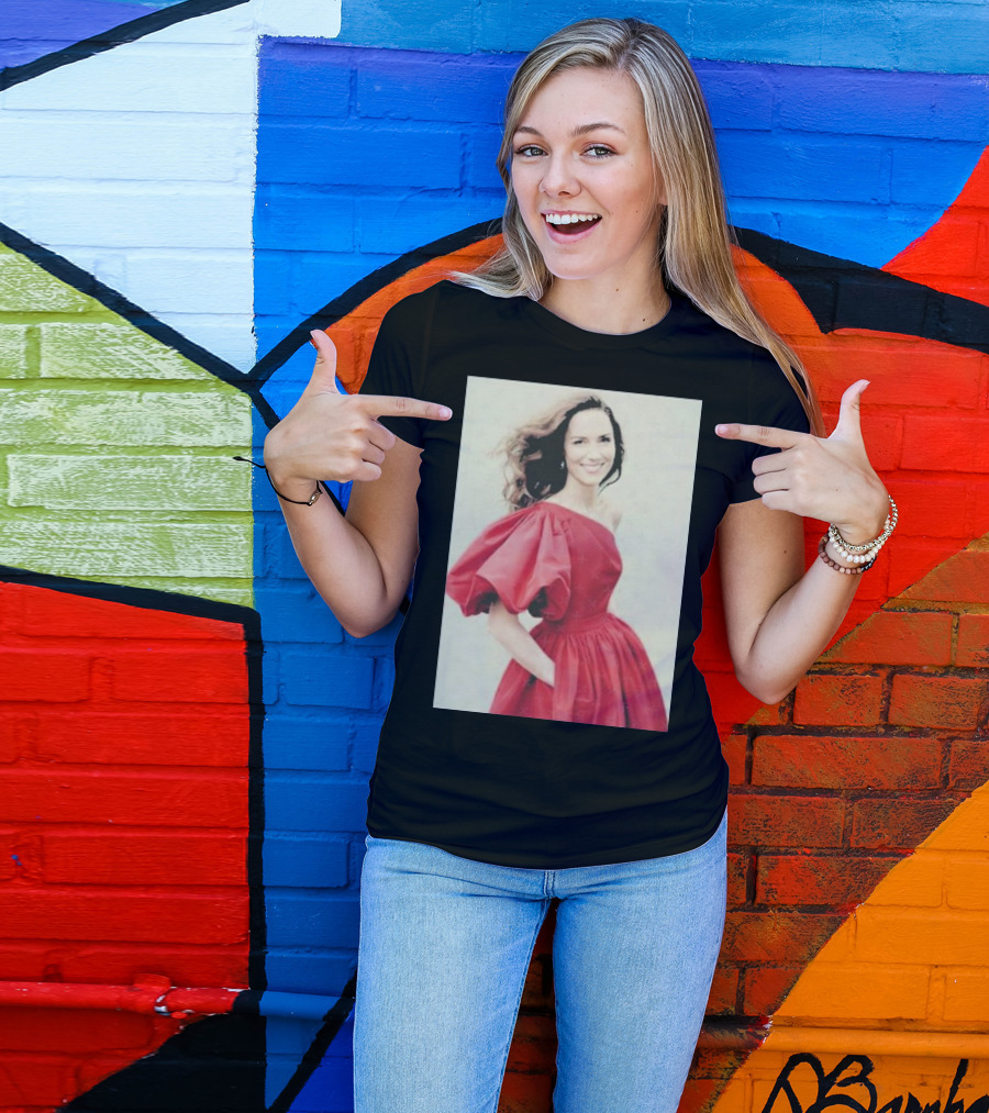Kate Middleton British Royal Family Elegant Red Dress Fashion T-Shirt