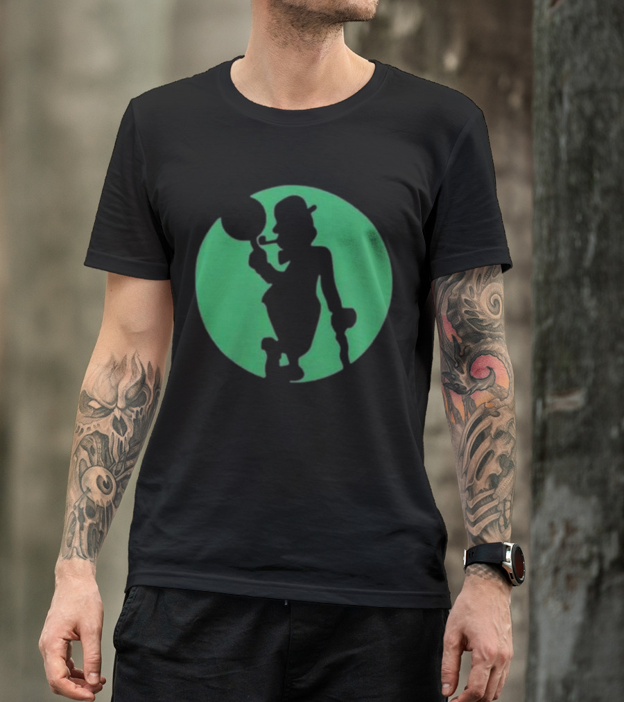 Boston Celtics Shamrock Silhouette Brand T-Shirt