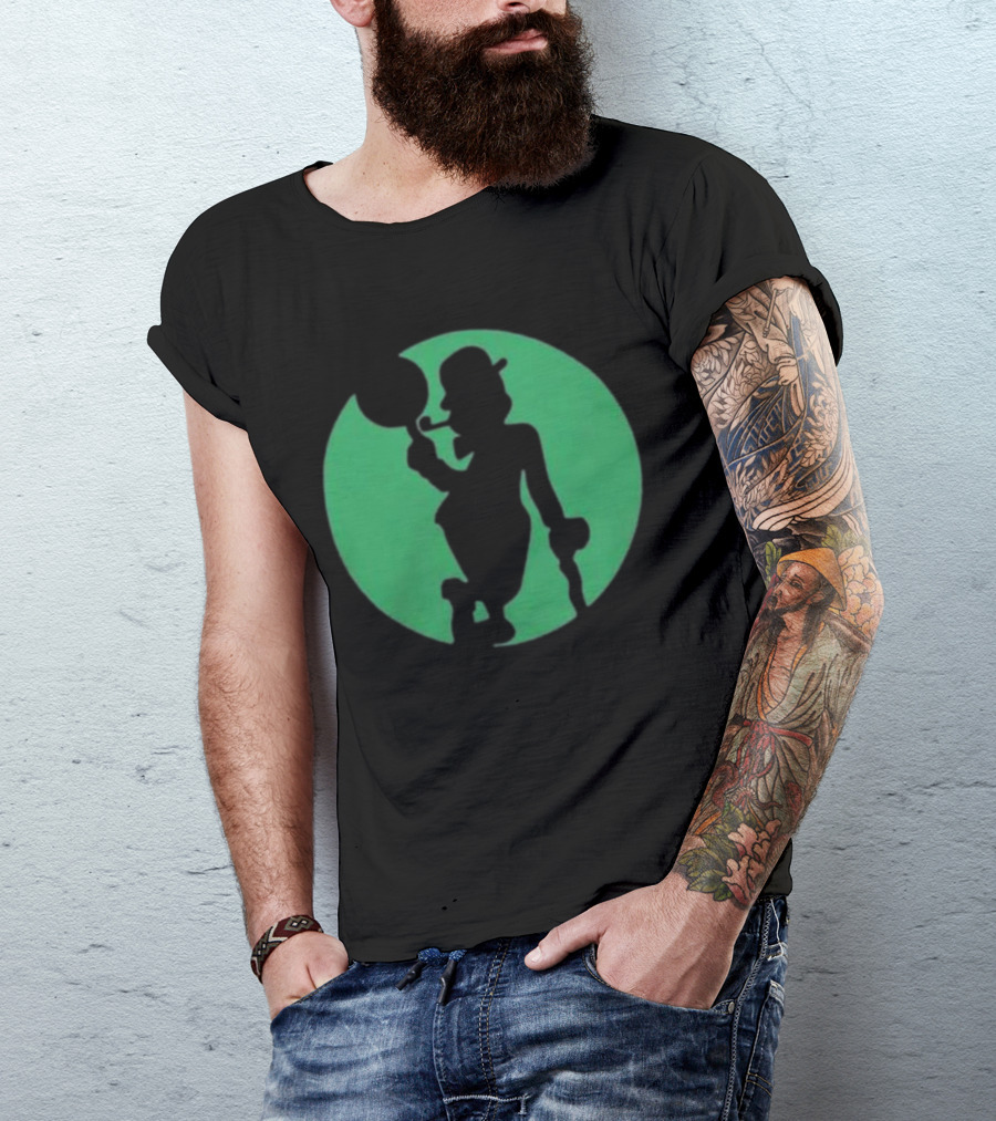 Boston Celtics Shamrock Silhouette Brand T-Shirt