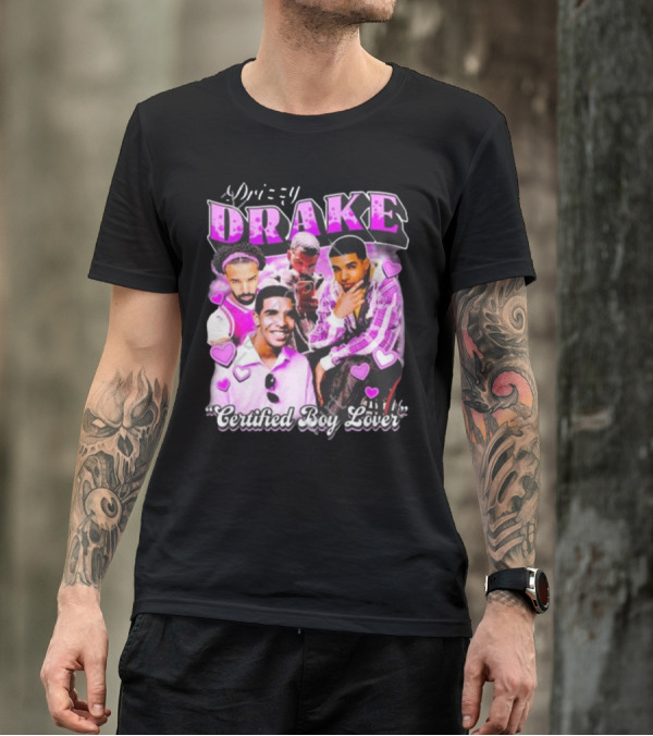 Drizzy Drake Certified Boy Lover Hearts Collage T-Shirt