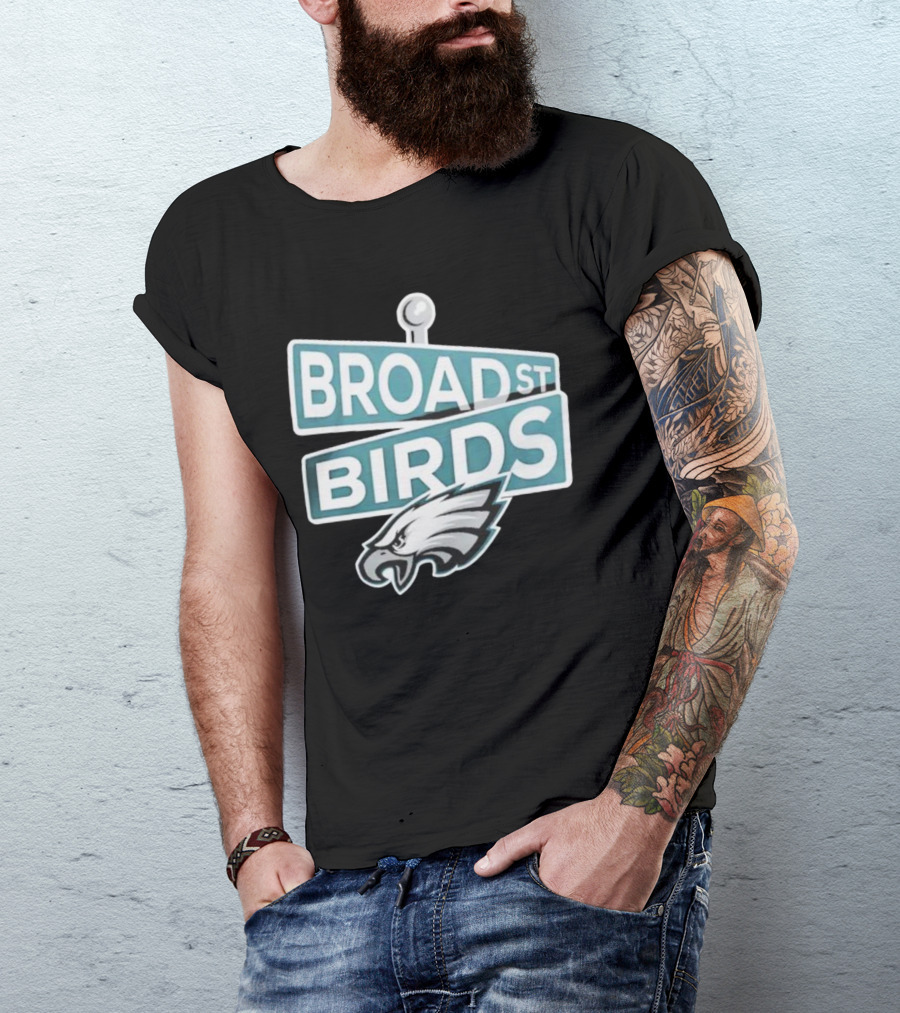 NFL Philadelphia Eagles Broad St Birds Iconic Team Spirit T-Shirt
