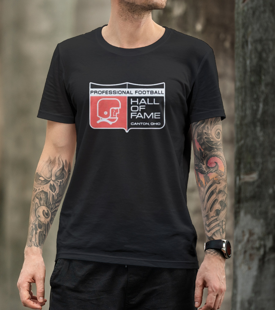 Professional Football Hall Of Fame Canton Ohio Vintage Helmet T-Shirt