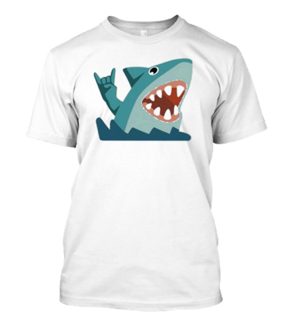 Shark Week Devil Horns Rock Gesture T-Shirt