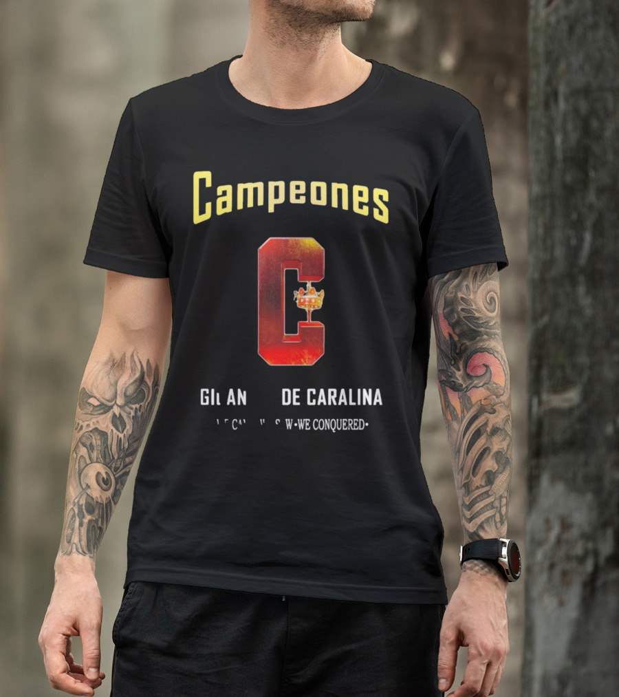 Campeones Gigantes De Caralina Crowned Victory T-Shirt