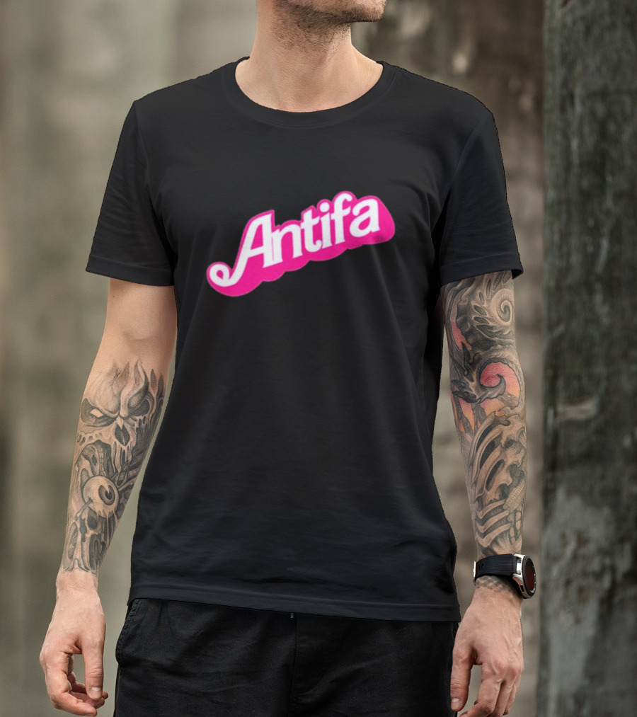 Walter Masterson Barbie Antifa Pink T-Shirt