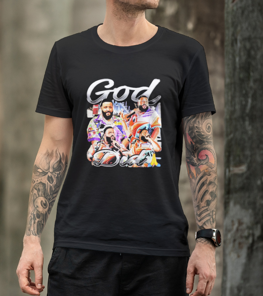DJ Khaled God Did Graphic Illustration Prayer Hands T-Shirt