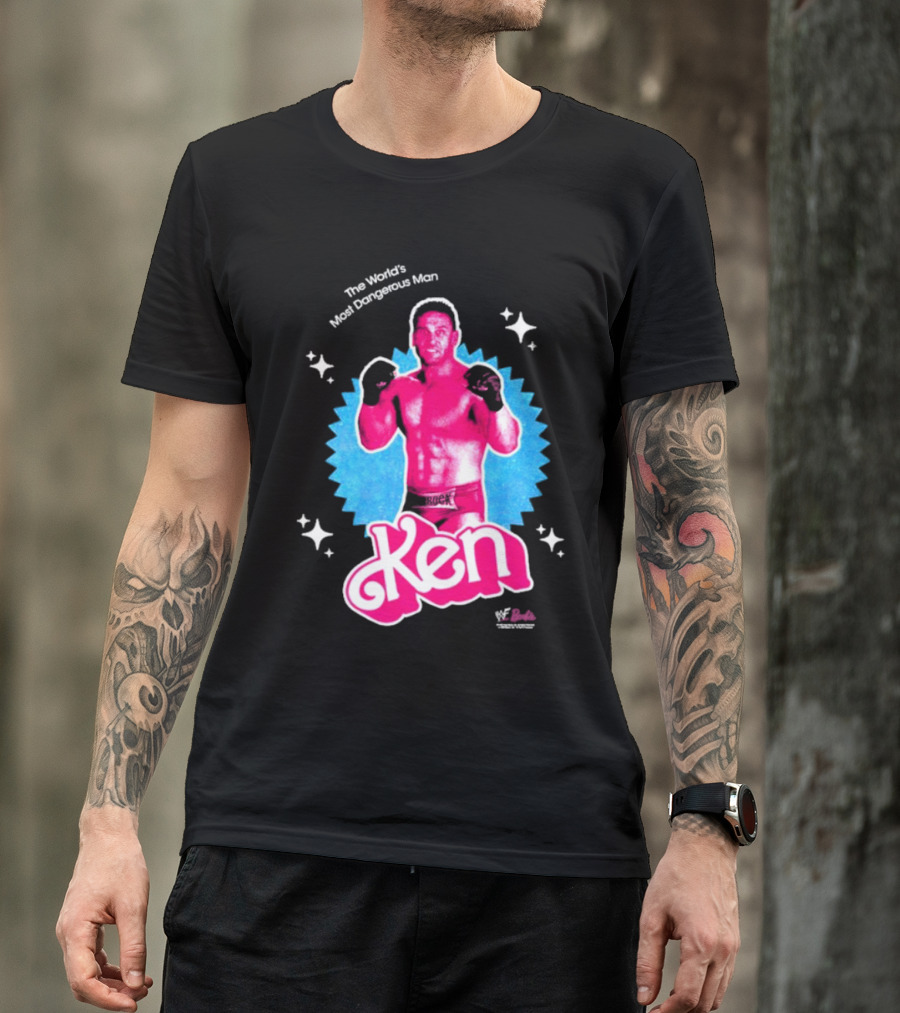 Ken The World's Most Dangerous Man Barbie WWF T-Shirt