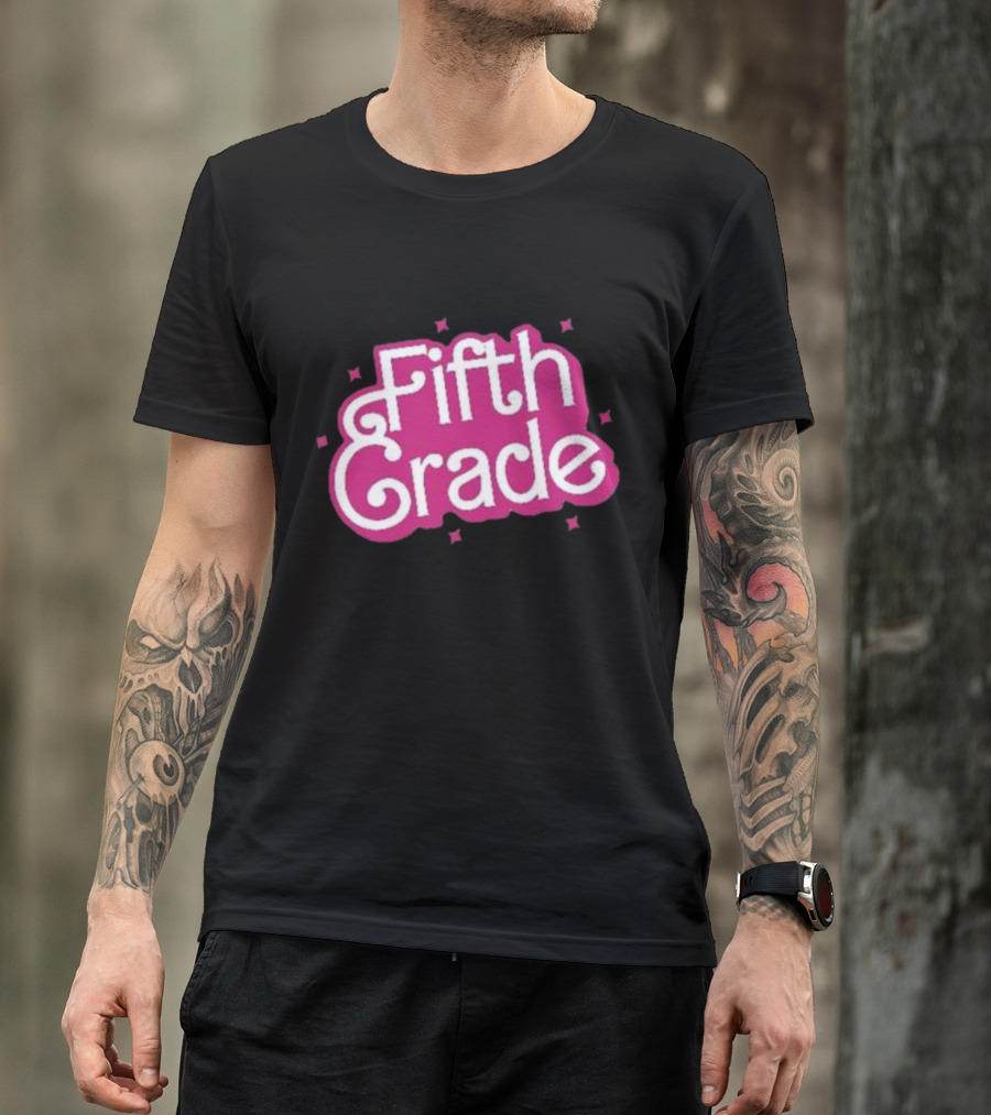Girl Barbie Fifth Grade Teacher Barbi School T-Shirt