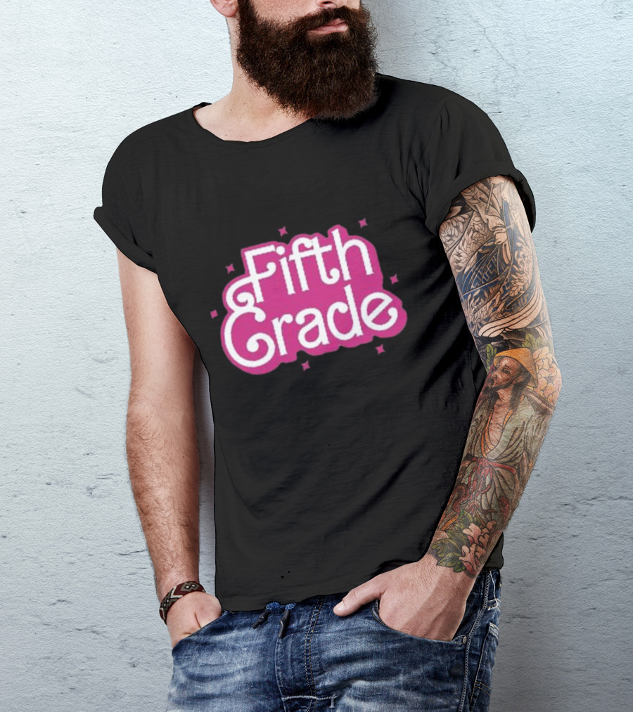 Girl Barbie Fifth Grade Teacher Barbi School T-Shirt