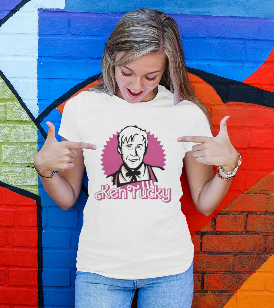 Ken Tucky Barbie Pink Starburst Style Retro Charm T-Shirt