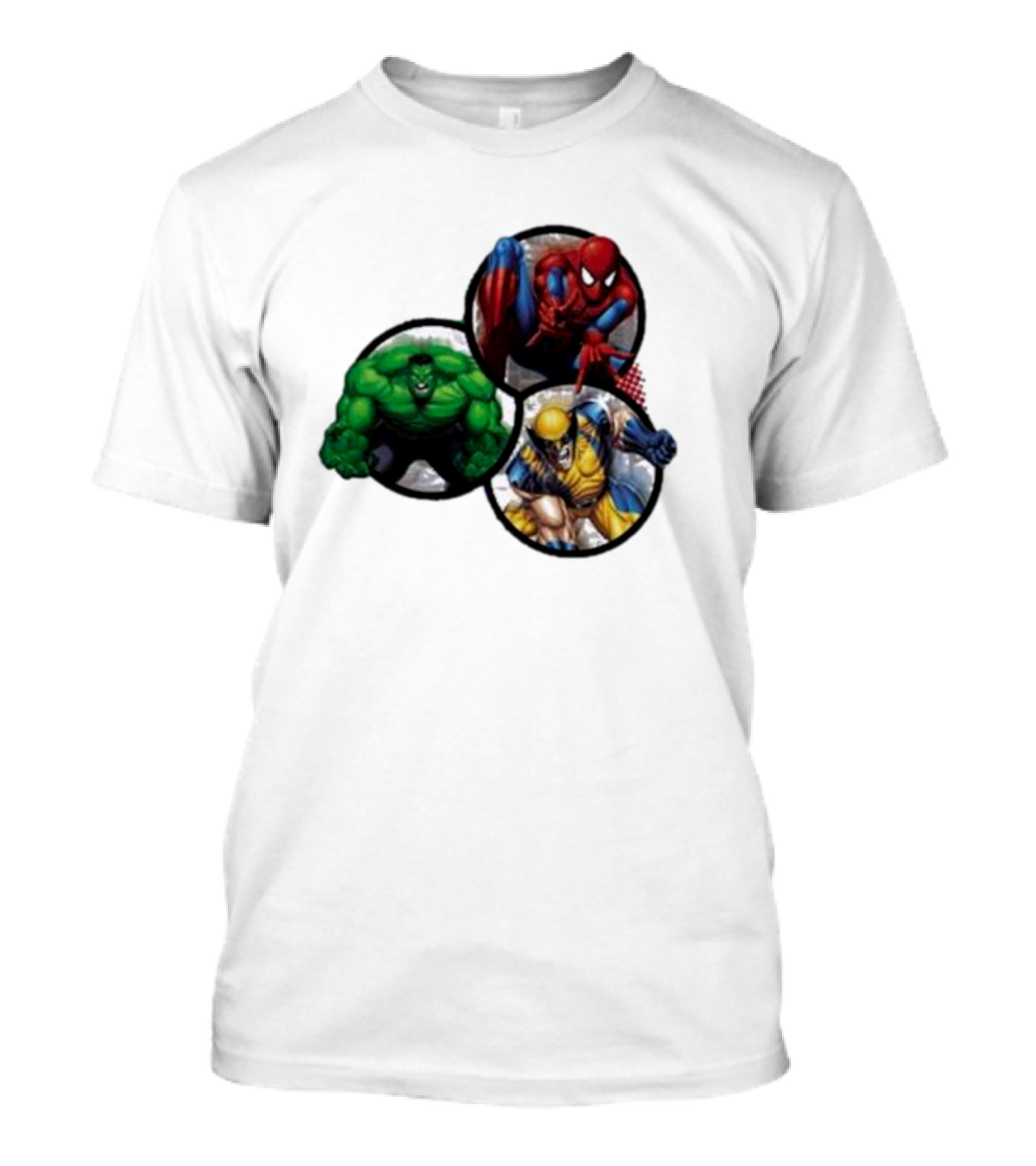Marvel's Trinity Spider-Man Hulk Wolverine T-Shirt