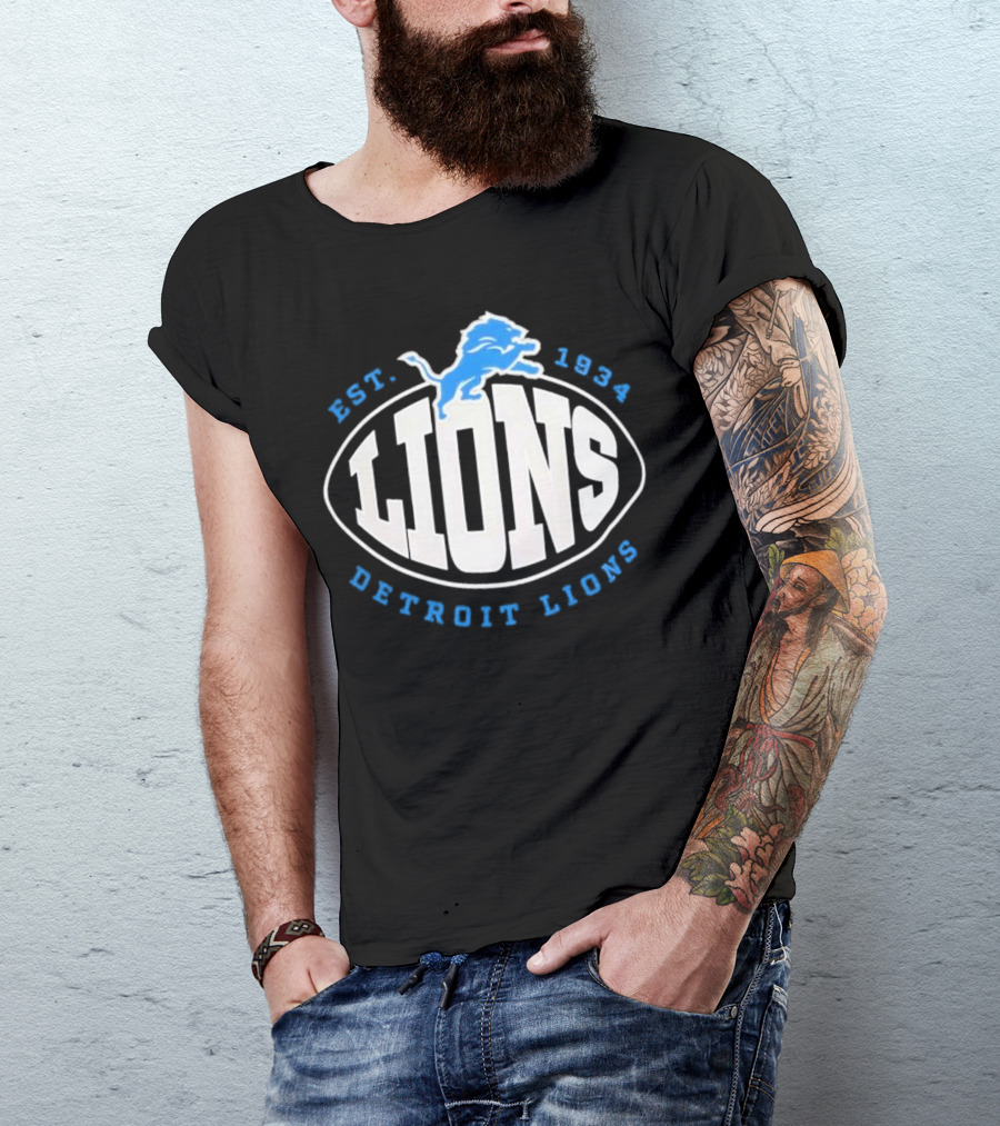 Detroit Lions Est. 1934 Boss X NFL Tra T-Shirt