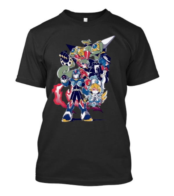 Mega Man Armor Heroes Unite Legends T-Shirt