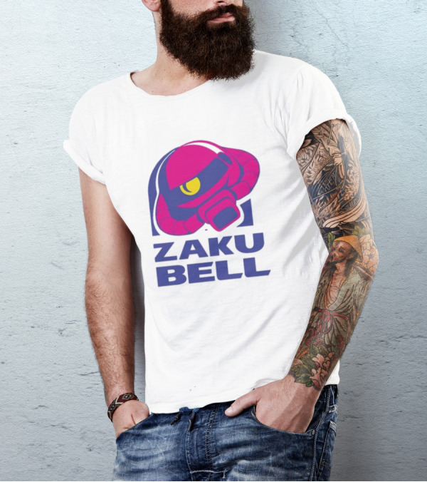 Dead Set Media Zaku Bell Mecha Fast Food Mashup T-Shirt