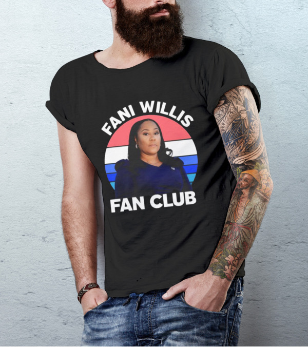 Fani Willis Fan Club Georgia District Attorney Stripes T-Shirt